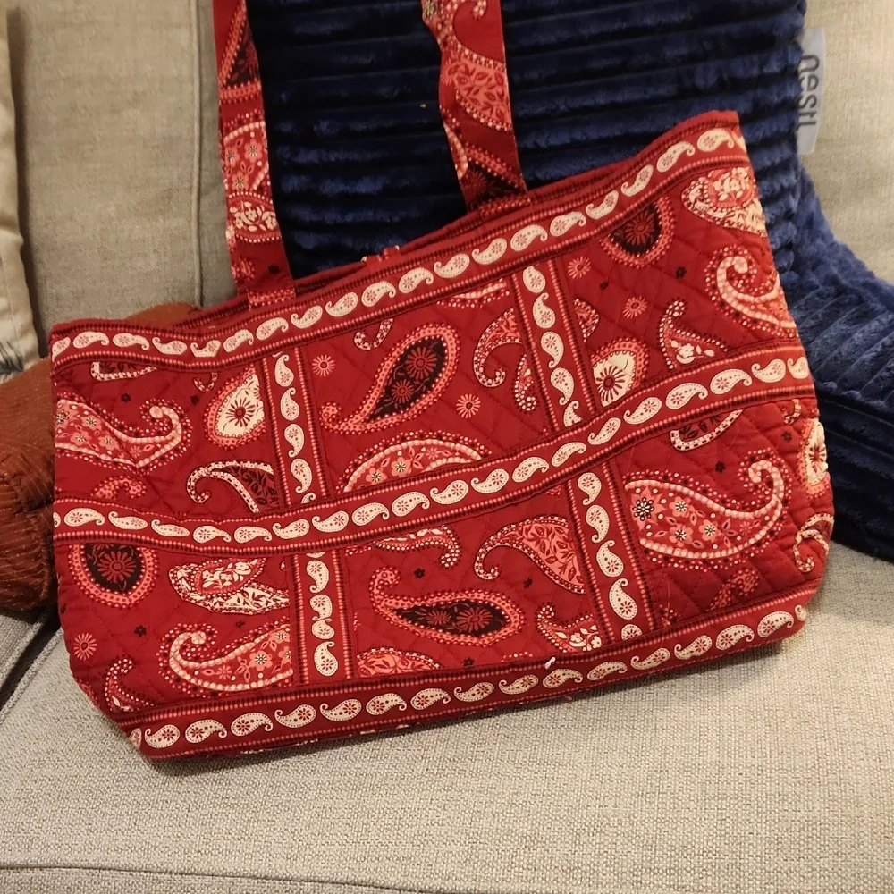 Paisley Red Tote Bag - Picture 7 of 7